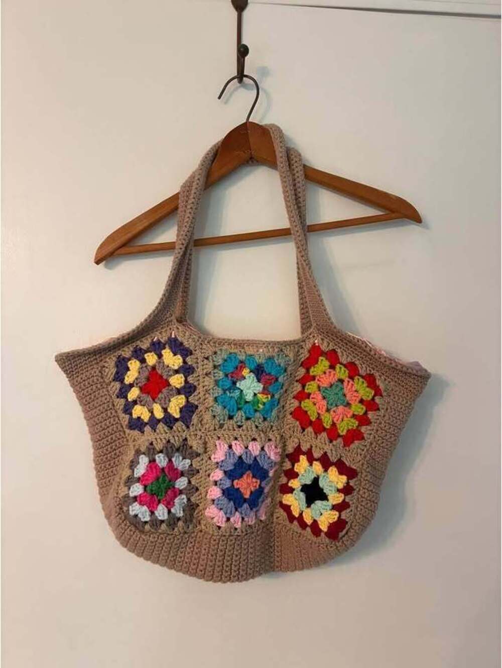 Handmade Crochet Bag with lining